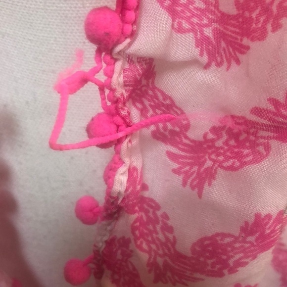 Lilly Pulitzer for Target Pink & White Belladonna Chevron Pineapple Print Scarf - Picture 14 of 15